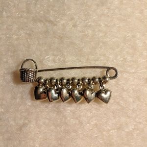 Sterling Silver Brown County Basket charm pin